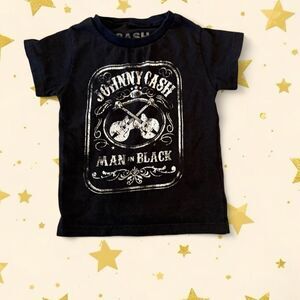 2T Johnny Cash Man in Black Tshirt